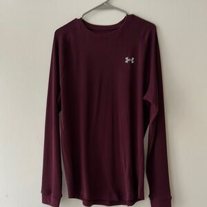Under Armour Men's Burgundy Long Sleeve Tee